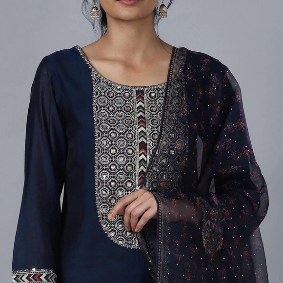 W for women X Rahul Mishra ❤️ Beautiful and Classic Kurta Sharara set - Picture 3 of 12